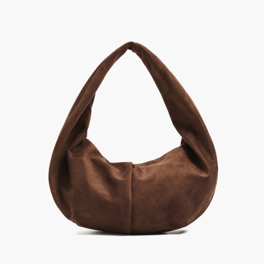 Zdjęcie produktu Cropp - Torebka hobo zapinana na zamek - brązowy