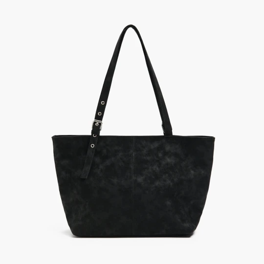 Zdjęcie produktu Cropp - Torebka shopper ze smokey wykończeniem - czarny
