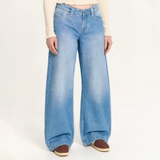 Zdjęcie produktu Cropp - Vintage jeansy z efektem sprania - niebieski