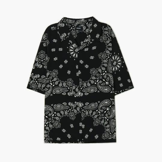 Zdjęcie produktu Cropp - Wiskozowa koszula ze wzorem paisley - czarny