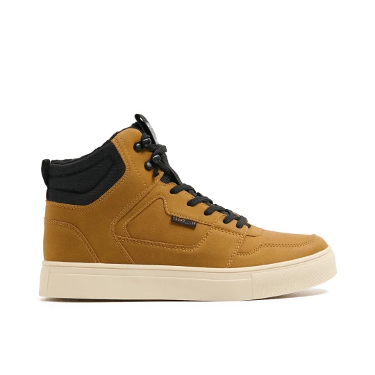 Zdjęcie produktu Cropp - Wysokie miodowe sneakersy z imitacji zamszu - żółty