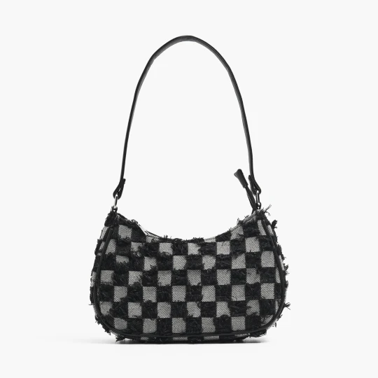 Zdjęcie produktu Cropp - Wzorzysta torebka hobo - czarny