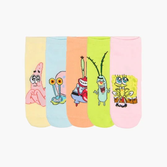 Zdjęcie produktu Cropp - Zestaw skarpet z baby bohaterami SpongeBoba - wielobarwny