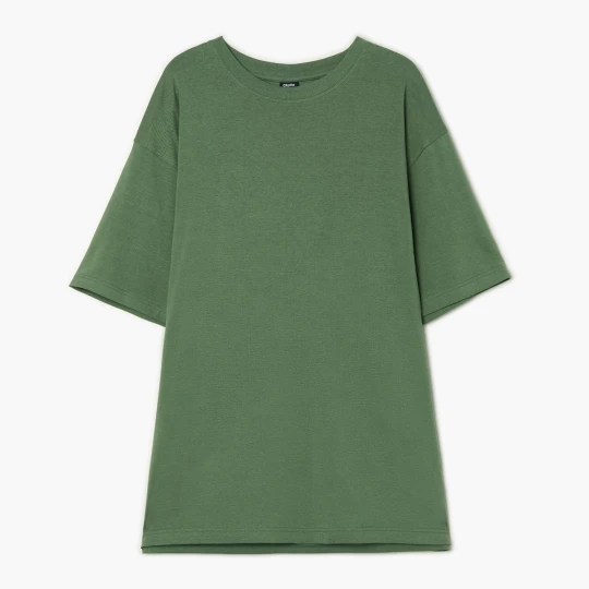 Zdjęcie produktu Cropp - Zielona koszulka basic - zielony
