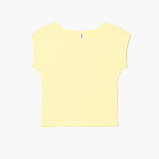 Zdjęcie produktu Cropp - Żółty T-shirt z modalem - żółty