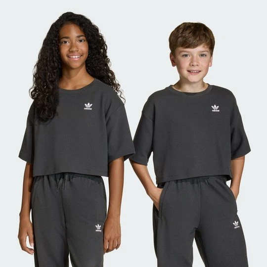 Zdjęcie produktu CROPPED WAFFLE T-SHIRT Adidas czarny