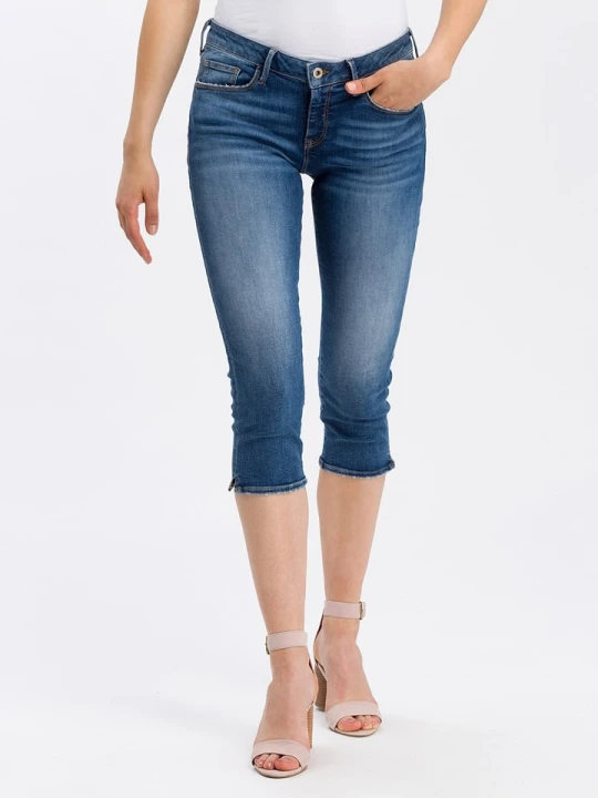 Zdjęcie produktu Cross Jeans Rybaczki dżinsowe - Slim fit - w kolorze niebieskim rozmiar: W26