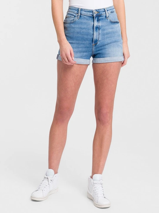 Zdjęcie produktu Cross Jeans Szorty dżinsowe w kolorze błękitnym rozmiar: W28