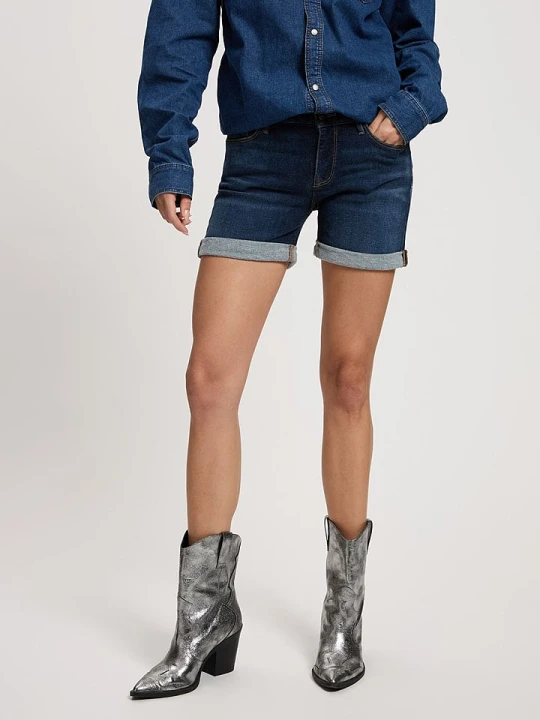 Zdjęcie produktu Cross Jeans Szorty dżinsowe w kolorze granatowym rozmiar: 29W