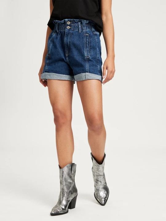 Zdjęcie produktu Cross Jeans Szorty dżinsowe w kolorze niebieskim rozmiar: W27