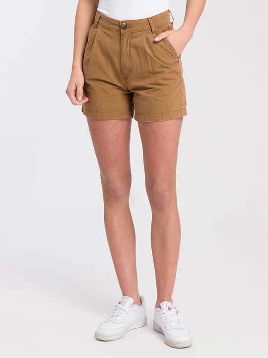 Zdjęcie produktu Cross Jeans Szorty w kolorze jasnobrązowym rozmiar: W29