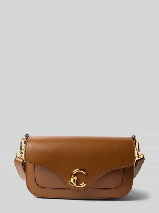 Zdjęcie produktu Crossbody Bag z detalem z logo Coccinelle Koniakowy