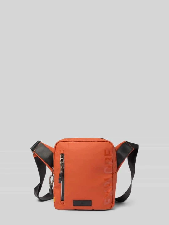 Zdjęcie produktu Crossbody bag z nadrukiem z napisem model 'EXPLORE' Camel Active Pomarańczowy