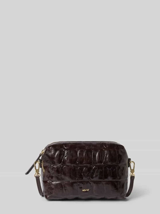 Zdjęcie produktu Crossbody bag z naturalnej skóry model 'KAIA' Abro Ciemnobrązowy