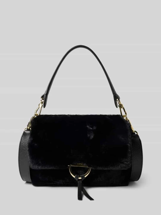 Zdjęcie produktu Crossbody Bag z naturalnej skóry model 'TEMI' Abro Czarny