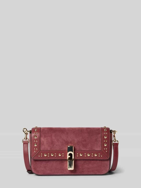 Zdjęcie produktu Crossbody bags z naturalnej skóry model 'Iride' Furla Bordowy