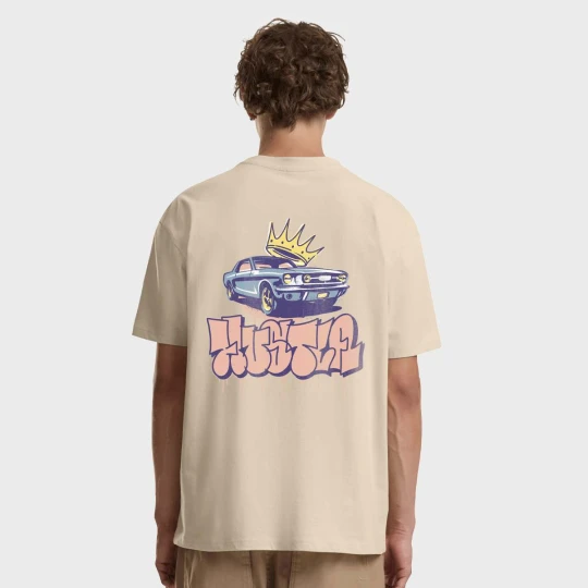 Zdjęcie produktu Crown Car Oversize Tee Mister Tee beż