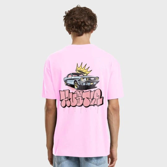 Zdjęcie produktu Crown Car Oversize Tee Mister Tee różowy