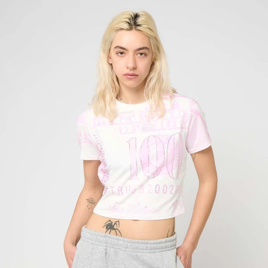 Zdjęcie produktu Crystal Short Sleeve Baby Tee True Religion biały