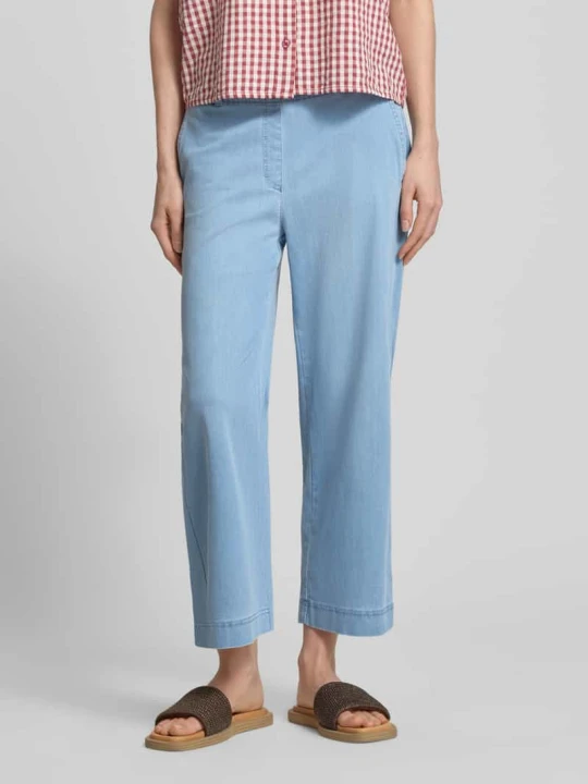 Zdjęcie produktu Culotte o kroju loose fit z mieszanki bawełny model 'PAM CULOTTE' Raphaela By Brax Niebieski
