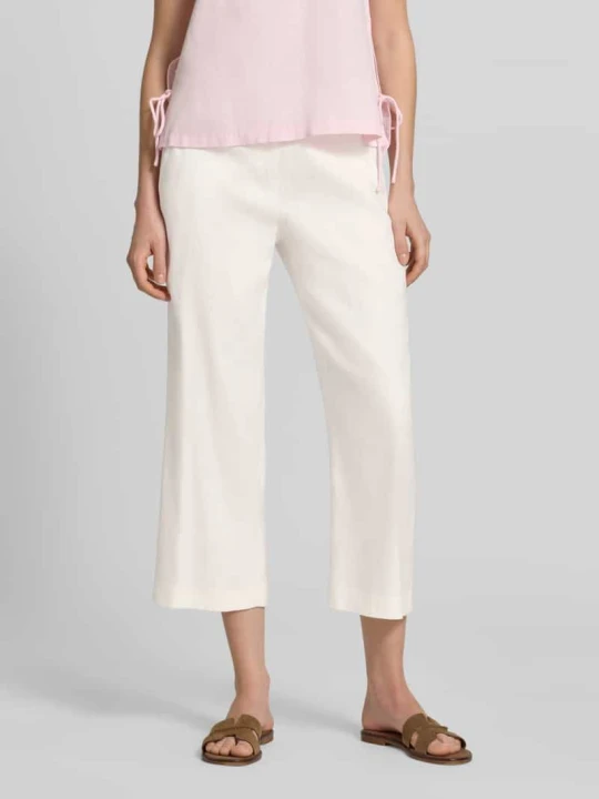 Zdjęcie produktu Culotte z mieszanki lnu o kroju regular fit, model 'PAM' Raphaela By Brax Biały