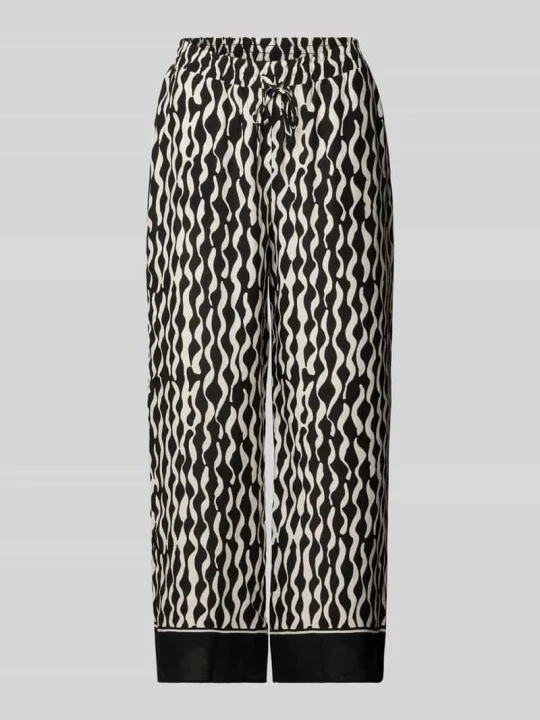 Zdjęcie produktu Culoty w kroju relaxed fit z czystej wiskozy model 'Marou motion' Opus Czarny