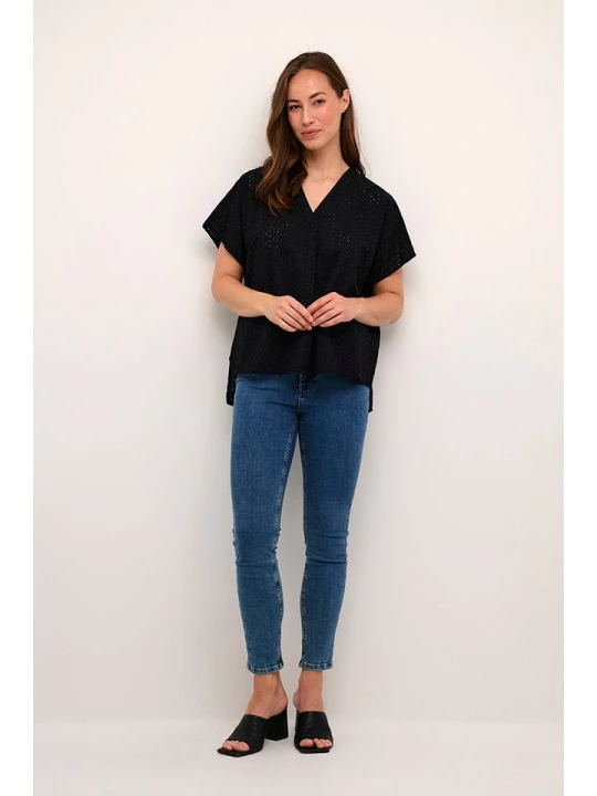 Zdjęcie produktu CULTURE Bluzka "Camille" w kolorze czarnym rozmiar: L/XL