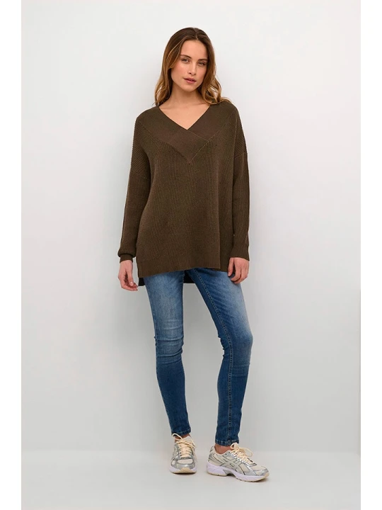 Zdjęcie produktu CULTURE Sweter w kolorze brązowym rozmiar: XL