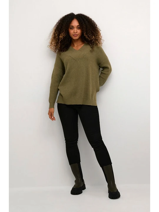 Zdjęcie produktu CULTURE Sweter w kolorze khaki rozmiar: S