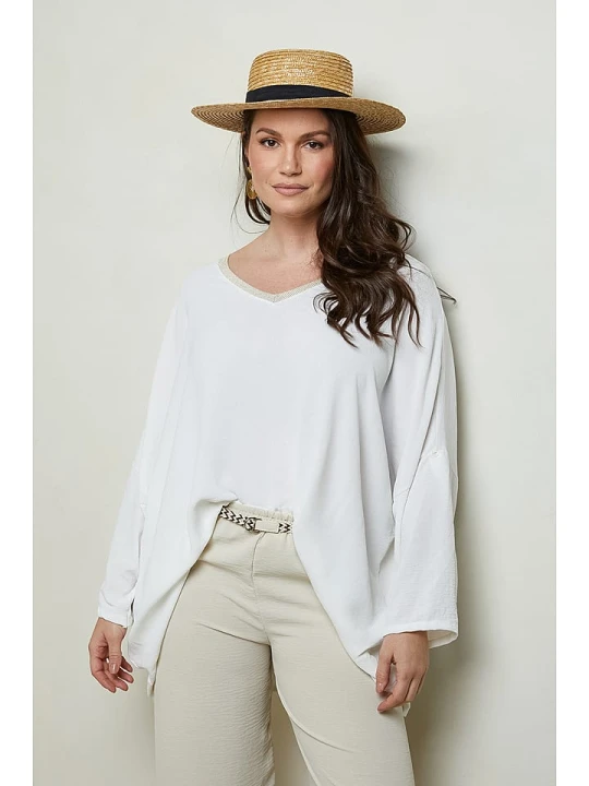 Zdjęcie produktu Curvy Lady Bluzka w kolorze białym rozmiar: 40/42