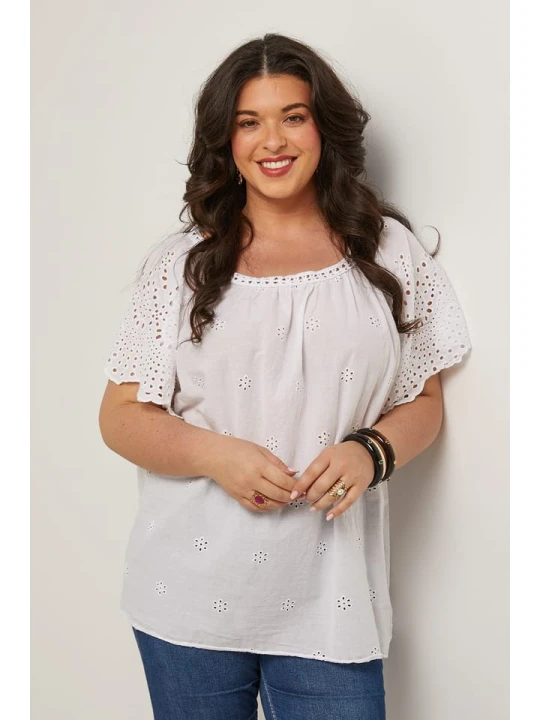 Zdjęcie produktu Curvy Lady Bluzka w kolorze białym rozmiar: 48 / 50