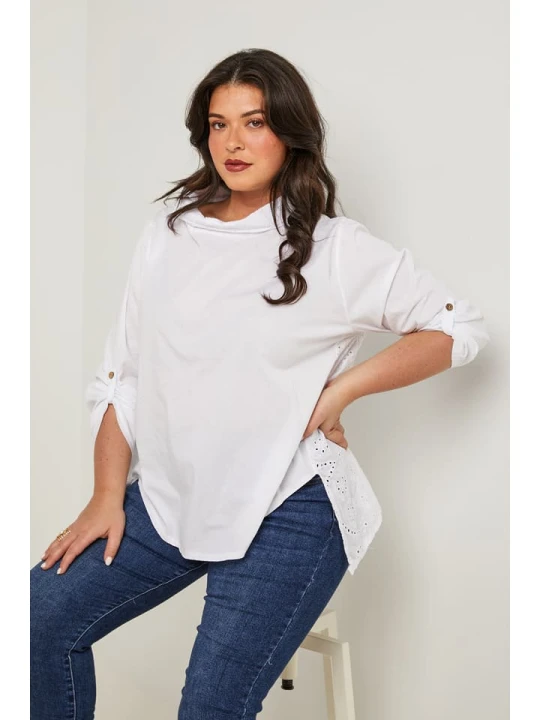 Zdjęcie produktu Curvy Lady Bluzka w kolorze białym rozmiar: 44/46