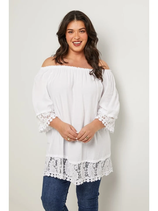 Zdjęcie produktu Curvy Lady Bluzka w kolorze białym rozmiar: 48/50