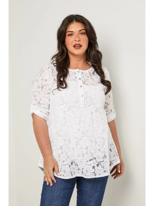 Zdjęcie produktu Curvy Lady Bluzka w kolorze białym rozmiar: 44/46