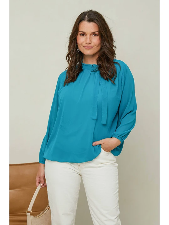 Zdjęcie produktu Curvy Lady Bluzka w kolorze morskim rozmiar: 40/42