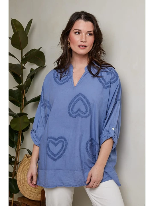 Zdjęcie produktu Curvy Lady Bluzka w kolorze błękitnym rozmiar: 40/42