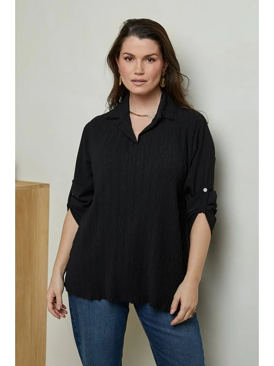 Zdjęcie produktu Curvy Lady Bluzka w kolorze czarnym rozmiar: 40/42
