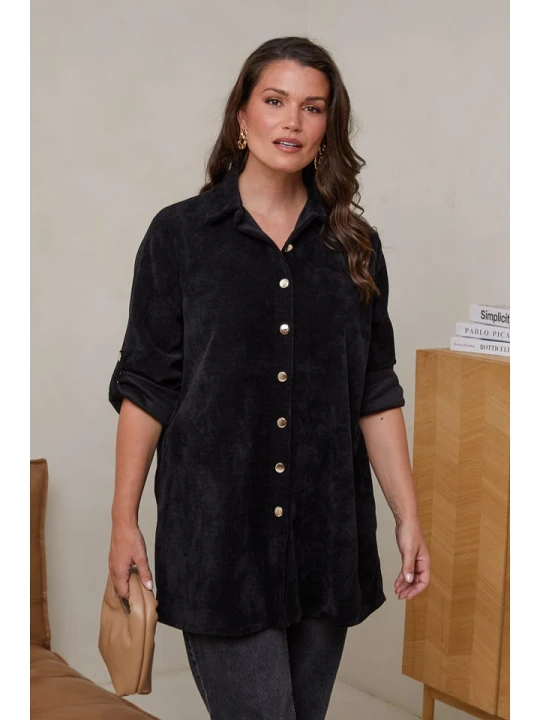 Zdjęcie produktu Curvy Lady Bluzka w kolorze czarnym rozmiar: 40/42