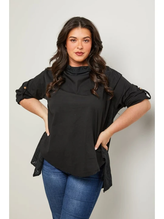 Zdjęcie produktu Curvy Lady Bluzka w kolorze czarnym rozmiar: 40/42
