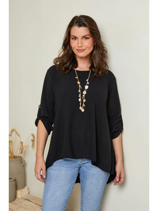 Zdjęcie produktu Curvy Lady Bluzka w kolorze czarnym rozmiar: 44/46