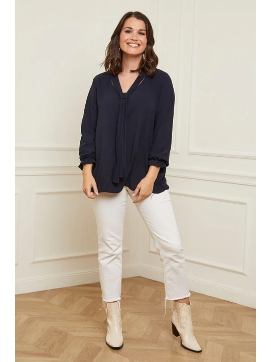 Zdjęcie produktu Curvy Lady Bluzka w kolorze granatowym rozmiar: 48/50