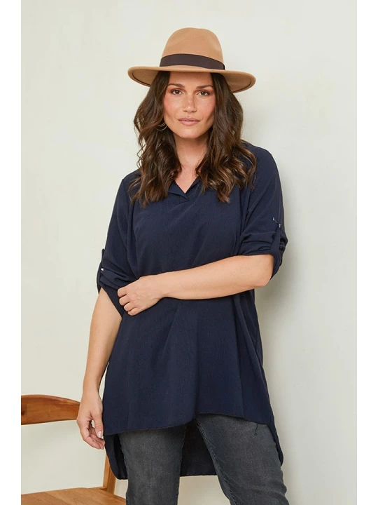 Zdjęcie produktu Curvy Lady Bluzka w kolorze granatowym rozmiar: 40/42