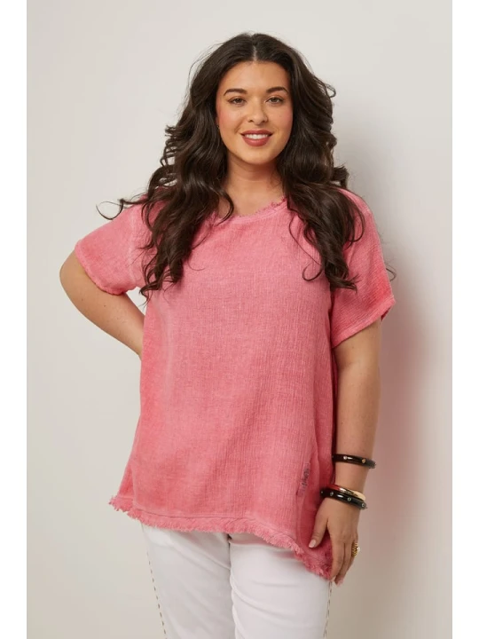 Zdjęcie produktu Curvy Lady Bluzka w kolorze jasnoróżowym rozmiar: 44/46