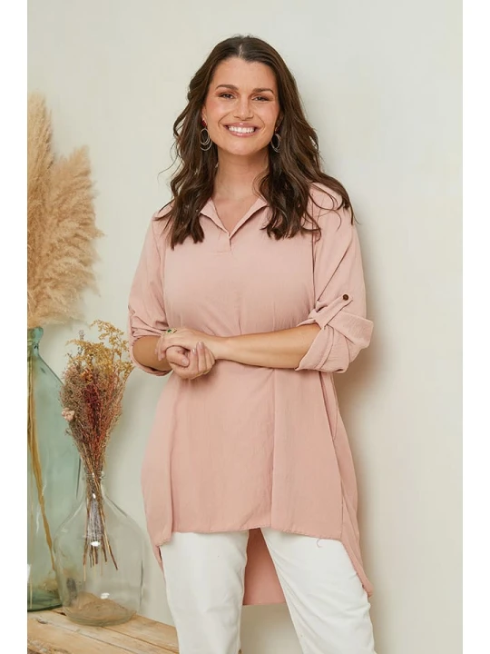 Zdjęcie produktu Curvy Lady Bluzka w kolorze jasnoróżowym rozmiar: 48/50