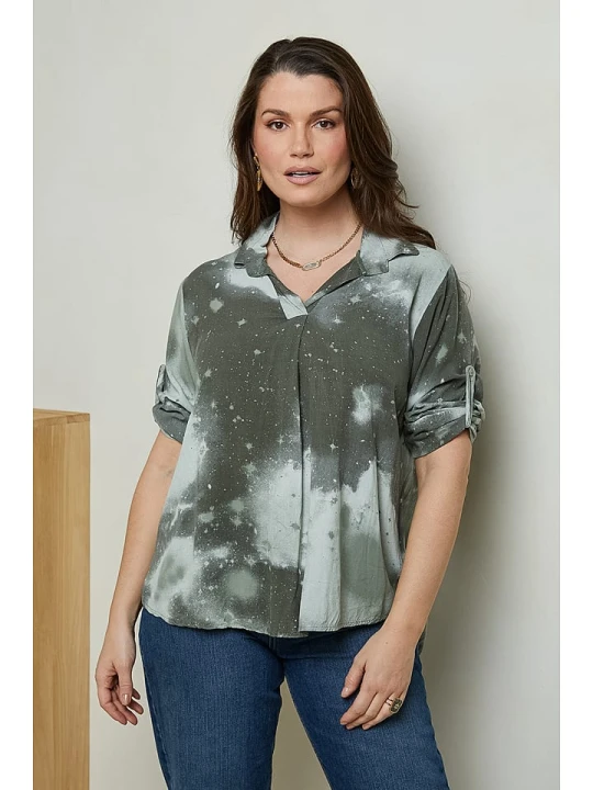 Zdjęcie produktu Curvy Lady Bluzka w kolorze khaki rozmiar: 48/50