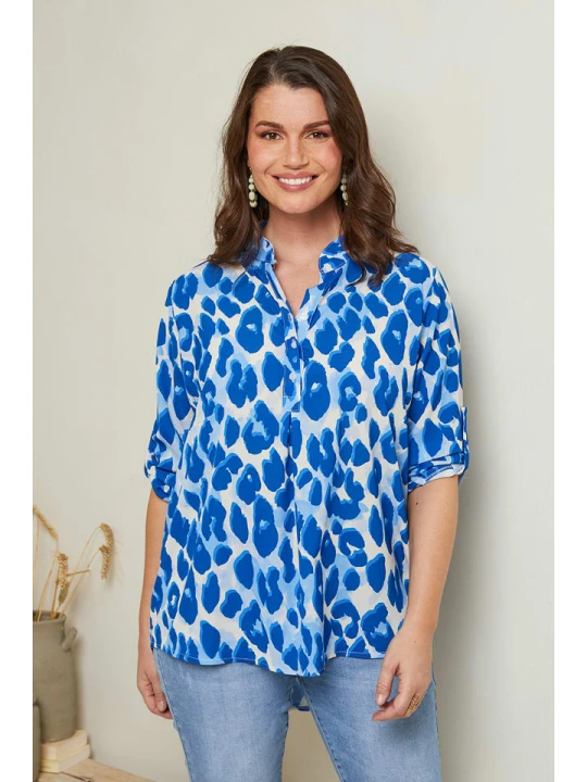 Zdjęcie produktu Curvy Lady Bluzka w kolorze niebieskim rozmiar: 44/46