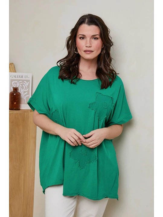 Zdjęcie produktu Curvy Lady Bluzka w kolorze zielonym rozmiar: 40/42