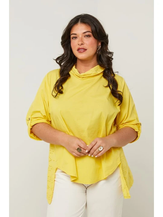 Zdjęcie produktu Curvy Lady Bluzka w kolorze żółtym rozmiar: 44 / 46