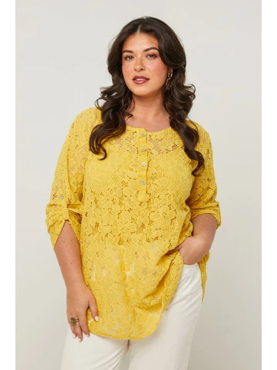 Zdjęcie produktu Curvy Lady Bluzka w kolorze żółtym rozmiar: 48/50