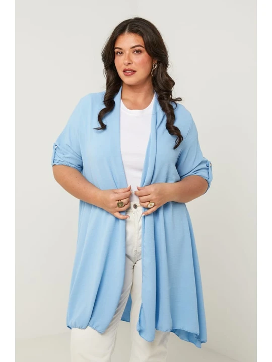 Zdjęcie produktu Curvy Lady Kardigan w kolorze błękitnym rozmiar: 40/42